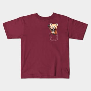 Pocket animals red panda Kids T-Shirt
